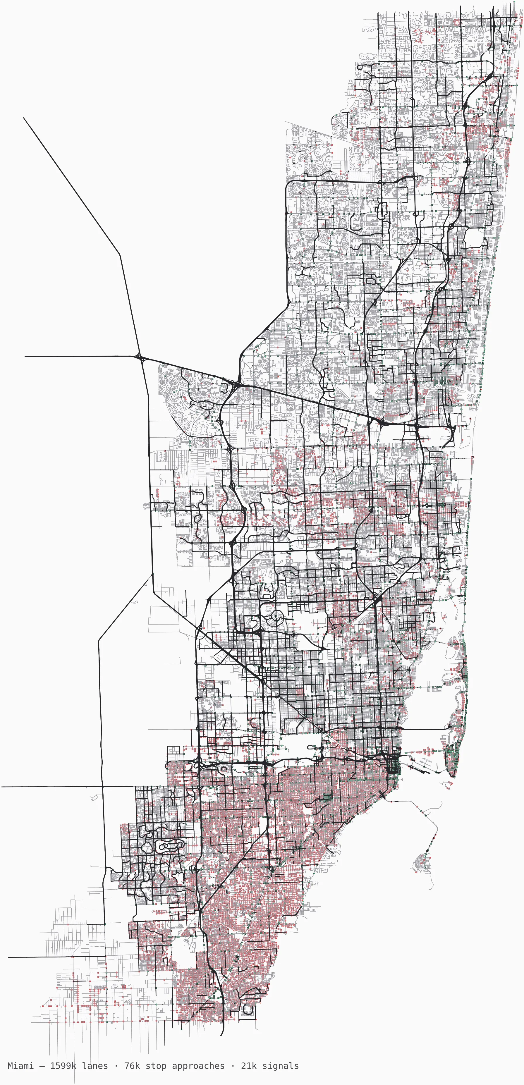 Miami road network