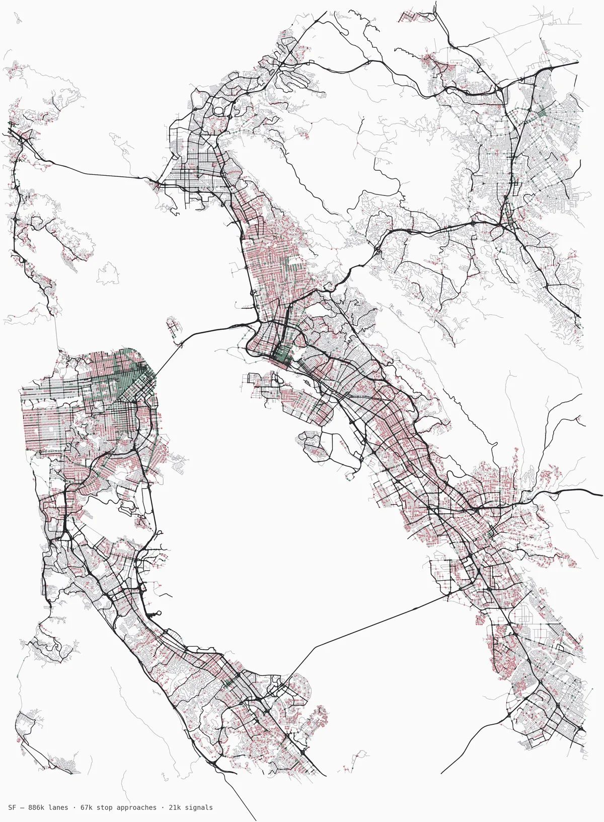 San Francisco road network